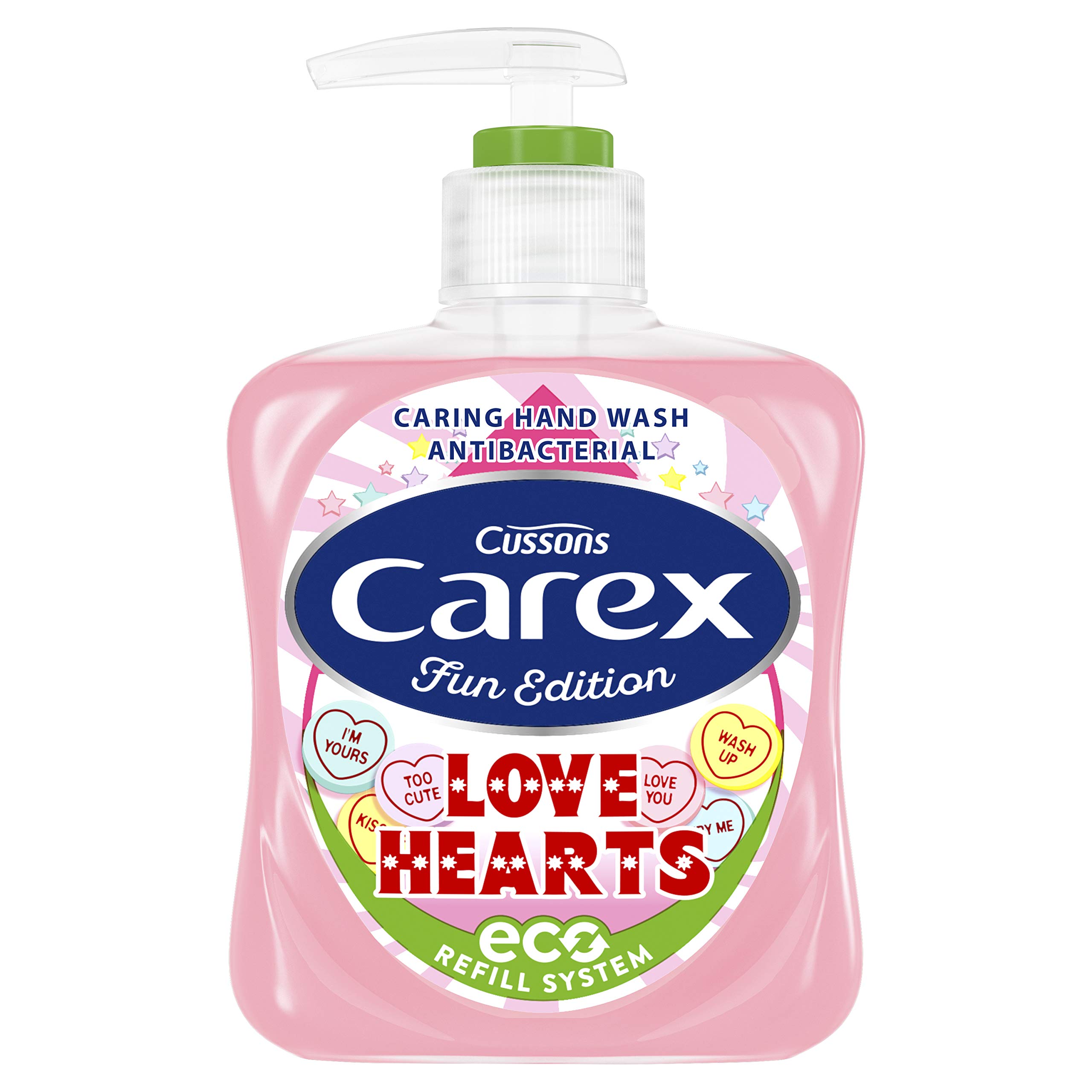 Carex Love Hearts Hand Wash - 6 Pack (250ml Each) | Moisturizing & Gentle for Daily Use | Perfect for Home, Office & Travel