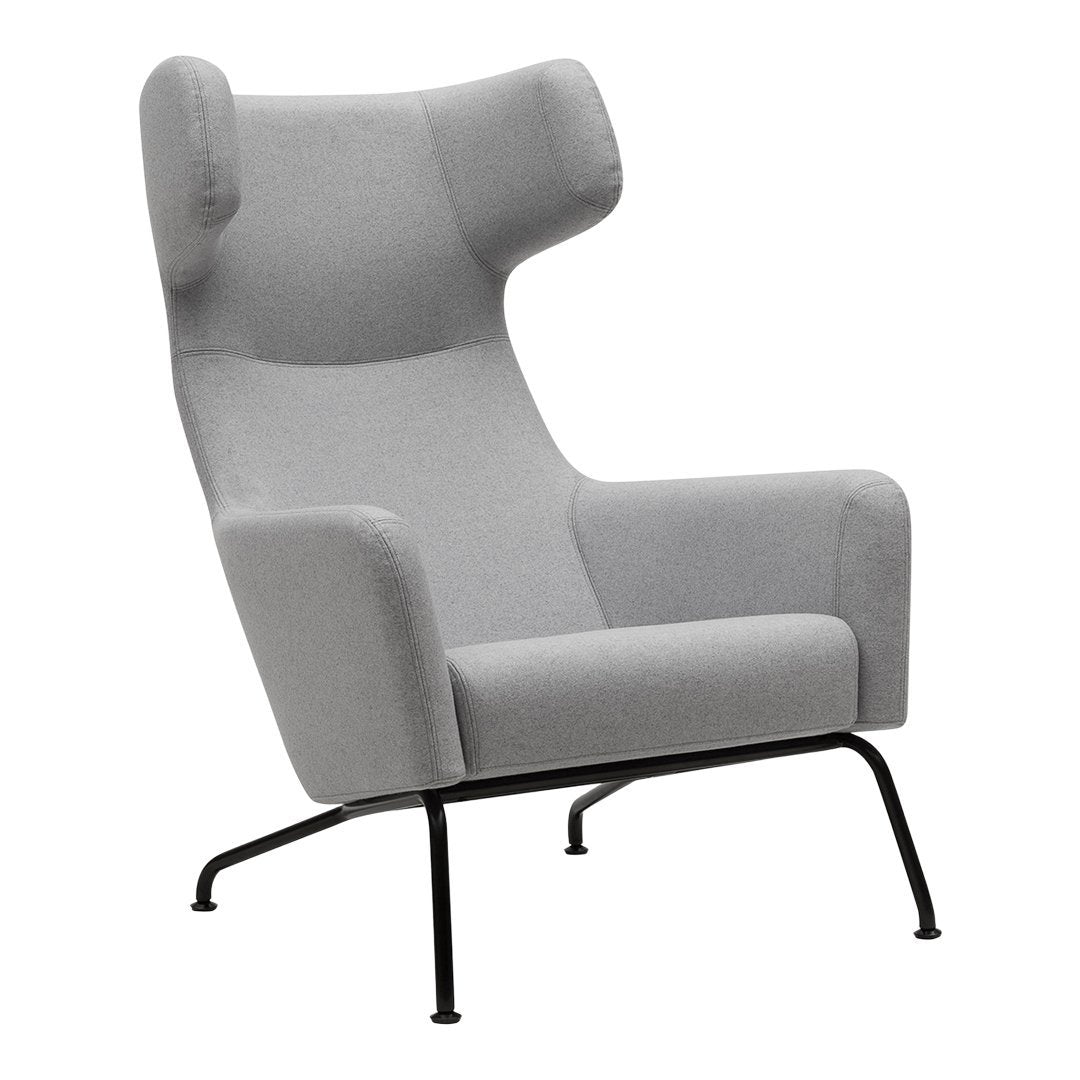 Stylish Havana Wing Chair - Mid-Century Modern Accent Chair for Living Room, Bedroom & Office - Comfortable Upholstered Lounge Chair with Wooden Legs - Perfect for Reading, Relaxing & Home Decor