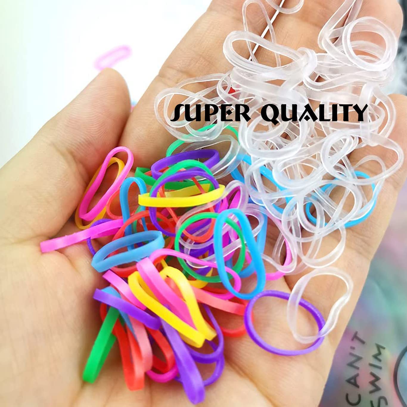 AG TRADE Small Elastic Hair Bands - 1000Pcs Mini Rubber Hair Ties (2mm x 30mm) for Women, Girls & Kids - Disposable Hair Holders for Ponytails, Braids & Everyday Use