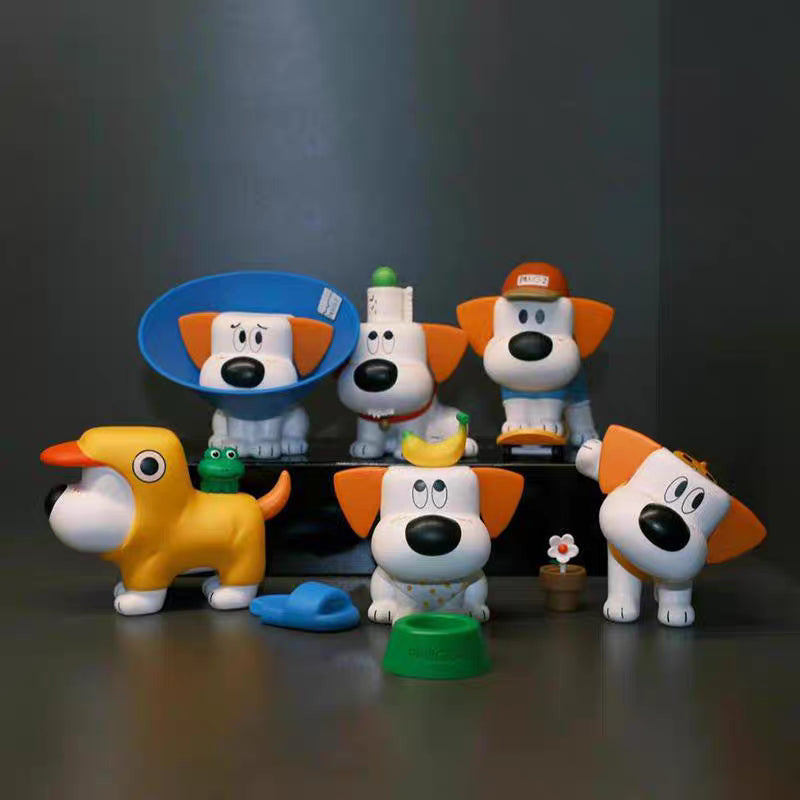 Pangzai's Thoughts Puppy's Daily Life Series 1 Blind Box - Cute Collectible Toy Figures for Kids & Adults - Perfect for Home Decor, Office Display, and Gift Giving