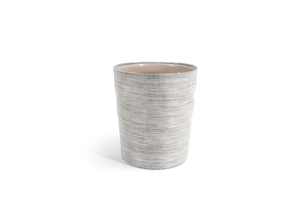 FOH Metroweave Tapered Cylinder, Set of 4 - Premium Home Storage Baskets for Organizing Bathroom, Bedroom or Office Supplies