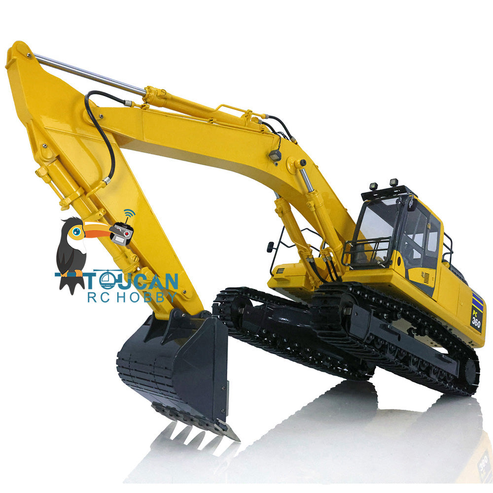 PC360 DIM P3 1/12 Scale Ready-to-Run RC Excavator with Hydraulic System, Valve Pump, LED Lights & Servo Motor - Perfect for Construction Simulation & RC Hobby Enthusiasts