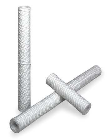 **18 GPM 50 Micron String Wound Cartridge Water Filter - 6 Pack for Home, RV & Industrial Filtration**