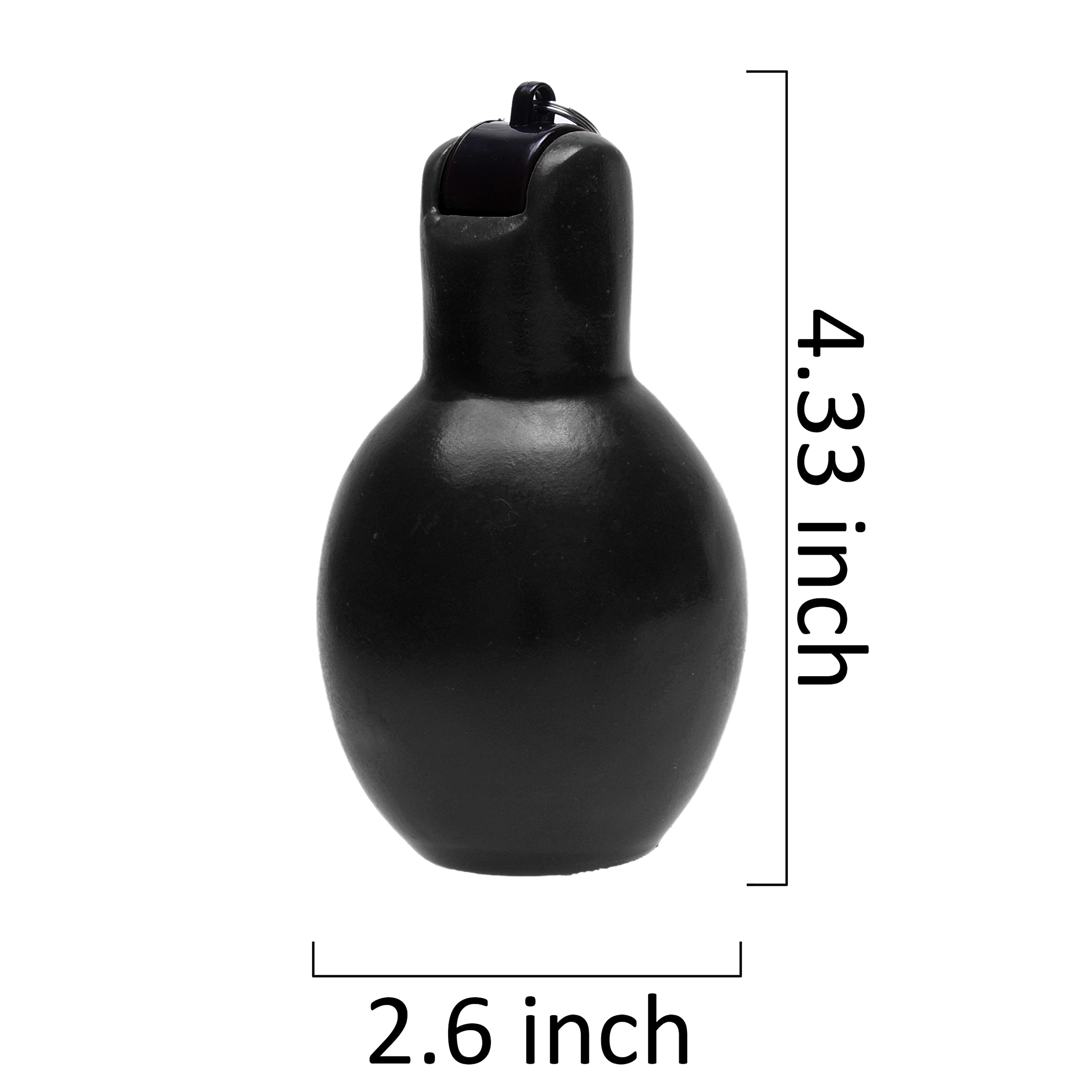 Eco-Fused 2X Hand Squeeze Whistles with Lanyards for Sports & Survival