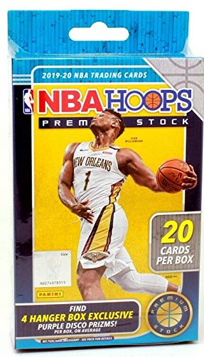 2019-2020 Panini Hoops Premium Stock NBA Basketball Trading Cards Hanger Box - 20 Cards per Box | Collectible Sports Memorabilia for Fans & Investors