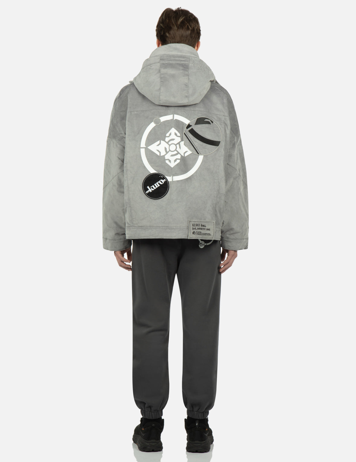 Kamon & Logo Patch Hooded Jacket - Stylish Streetwear Jacket for Men & Women | Perfect for Urban Fashion, Casual Outfits & Outdoor Activities