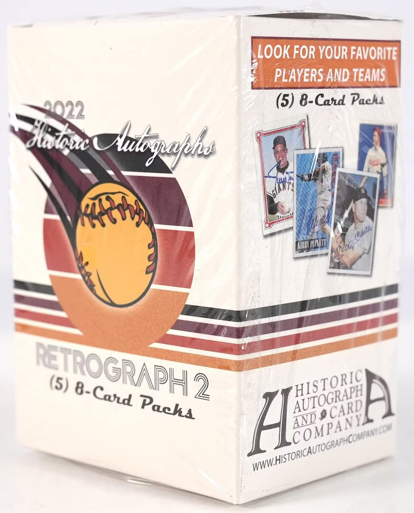 2022 Historic Autographs Retrograph 2 Baseball Hobby Box - 40 Autographs Per Box - Collectible Sports Memorabilia for Baseball Fans & Card Collectors - Perfect for Display, Trading, and Investment