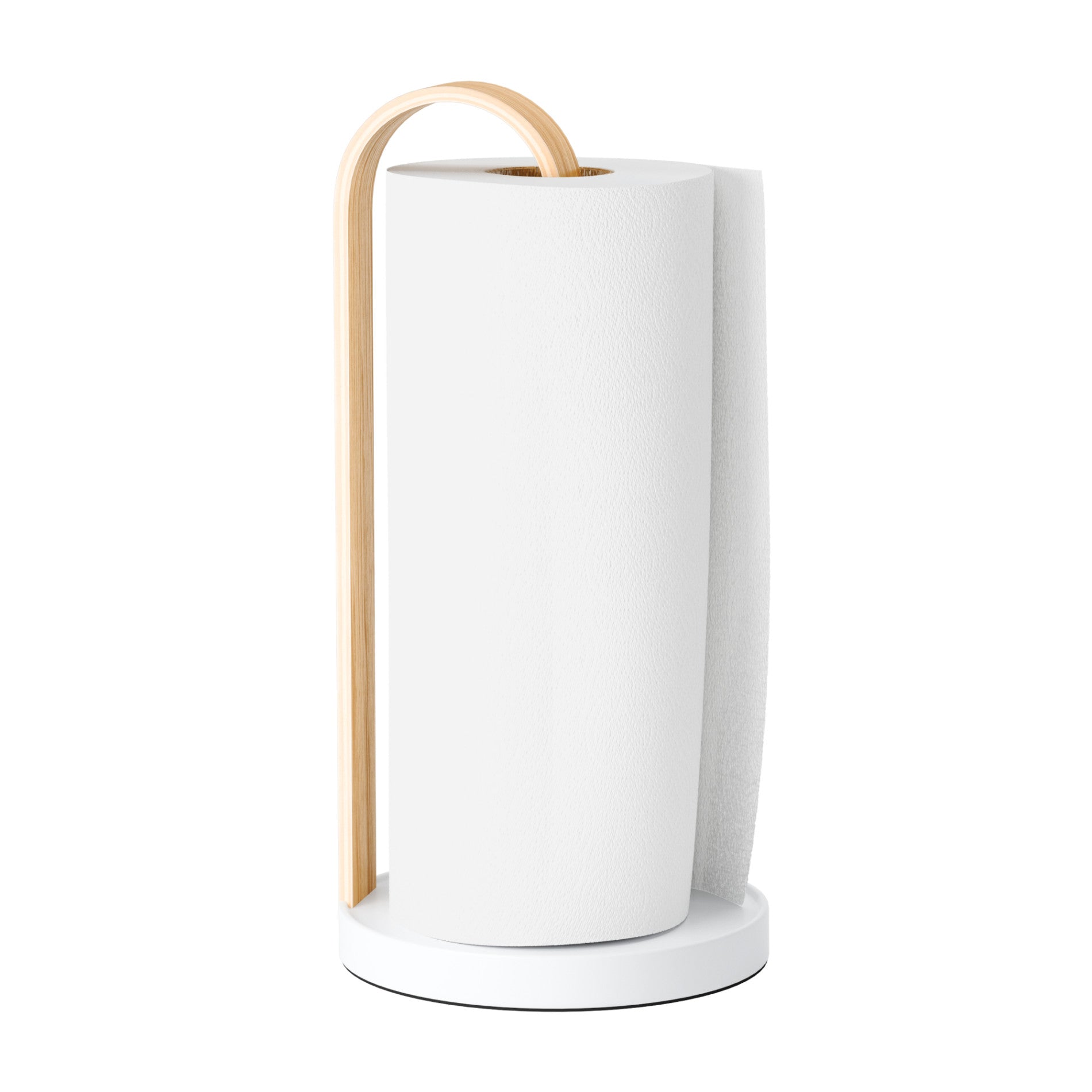 Bellwood Paper Towel Holder - Stainless Steel Wall Mount or Countertop - Perfect for Kitchen, Bathroom, Office & RV Use
