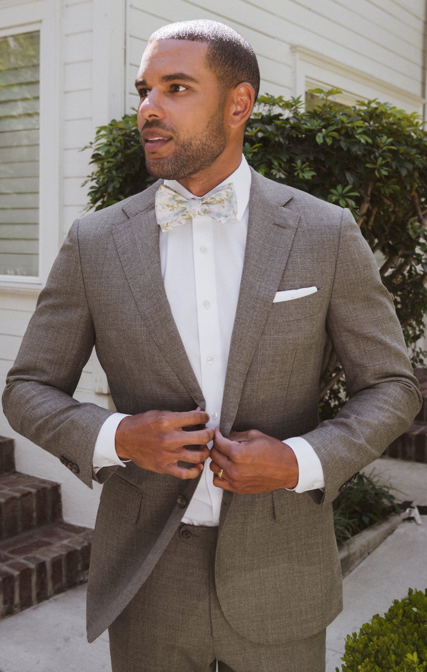 Elegant Josh Bow Tie - Stylish Rose Pattern for Men | Perfect for Weddings, Parties & Formal Events