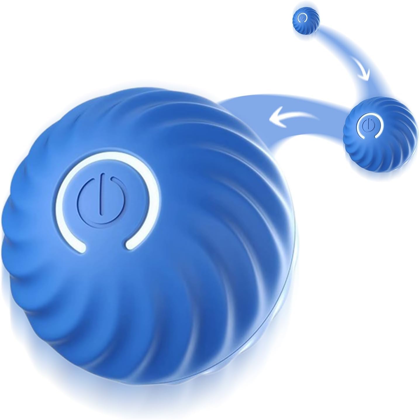 Rechargeable USB LED Dog Toy Ball - Interactive Rolling Light Up Ball for Small & Large Dogs - Perfect for Indoor Play, Nighttime Fetch & Training