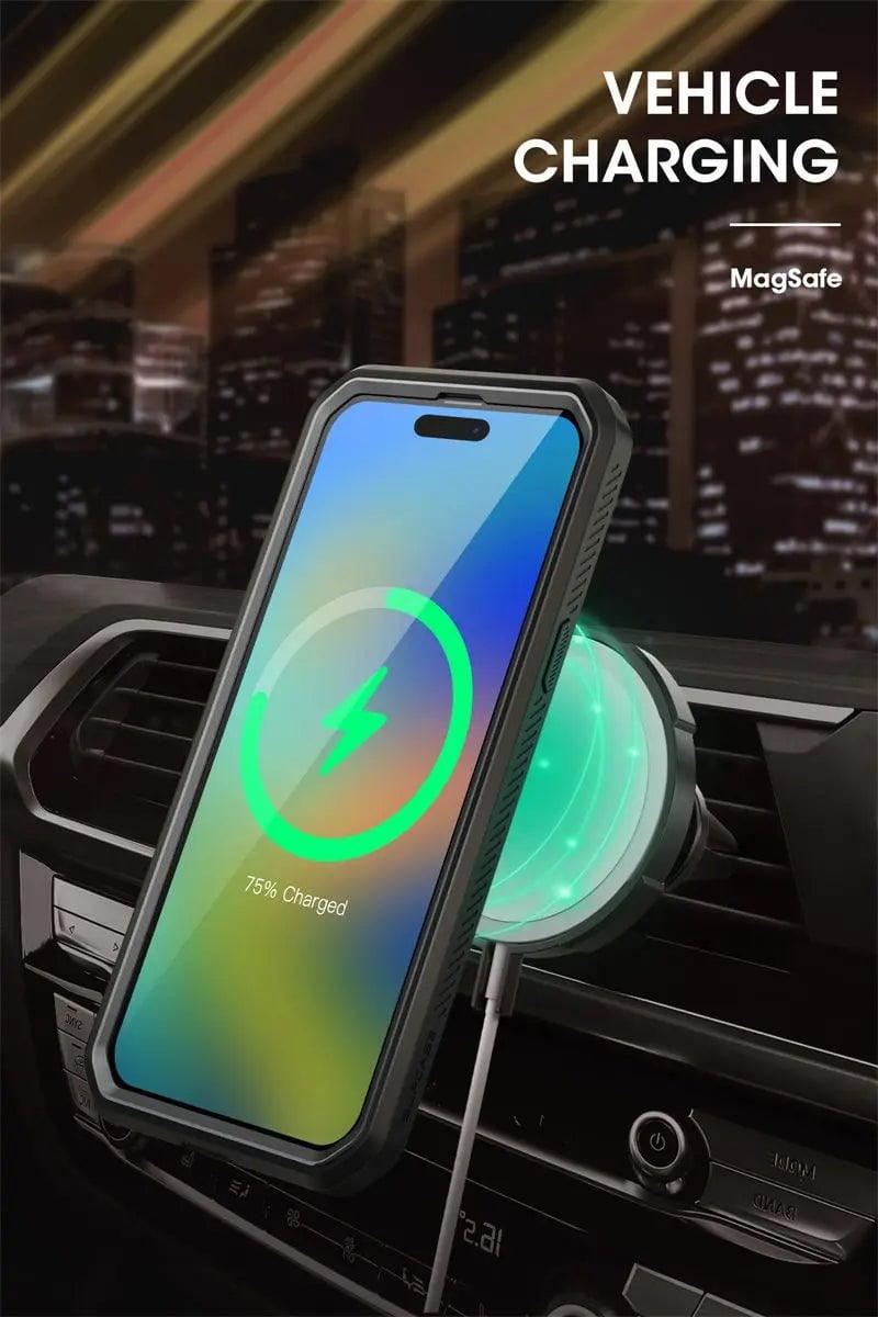 iPhone 15 Pro SUPCASE UB Pro Mag Full Body Protective Case with Magnetic Compatibility - Perfect for Outdoor Adventures, Work & Daily Use
