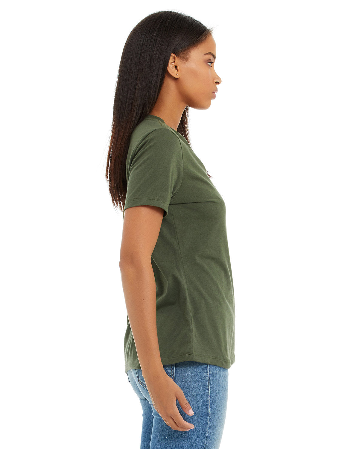 Bella + Canvas 6405 Women's Relaxed Jersey V-Neck T-Shirt - Soft Cotton Tee for Casual Wear, Layering & Everyday Comfort