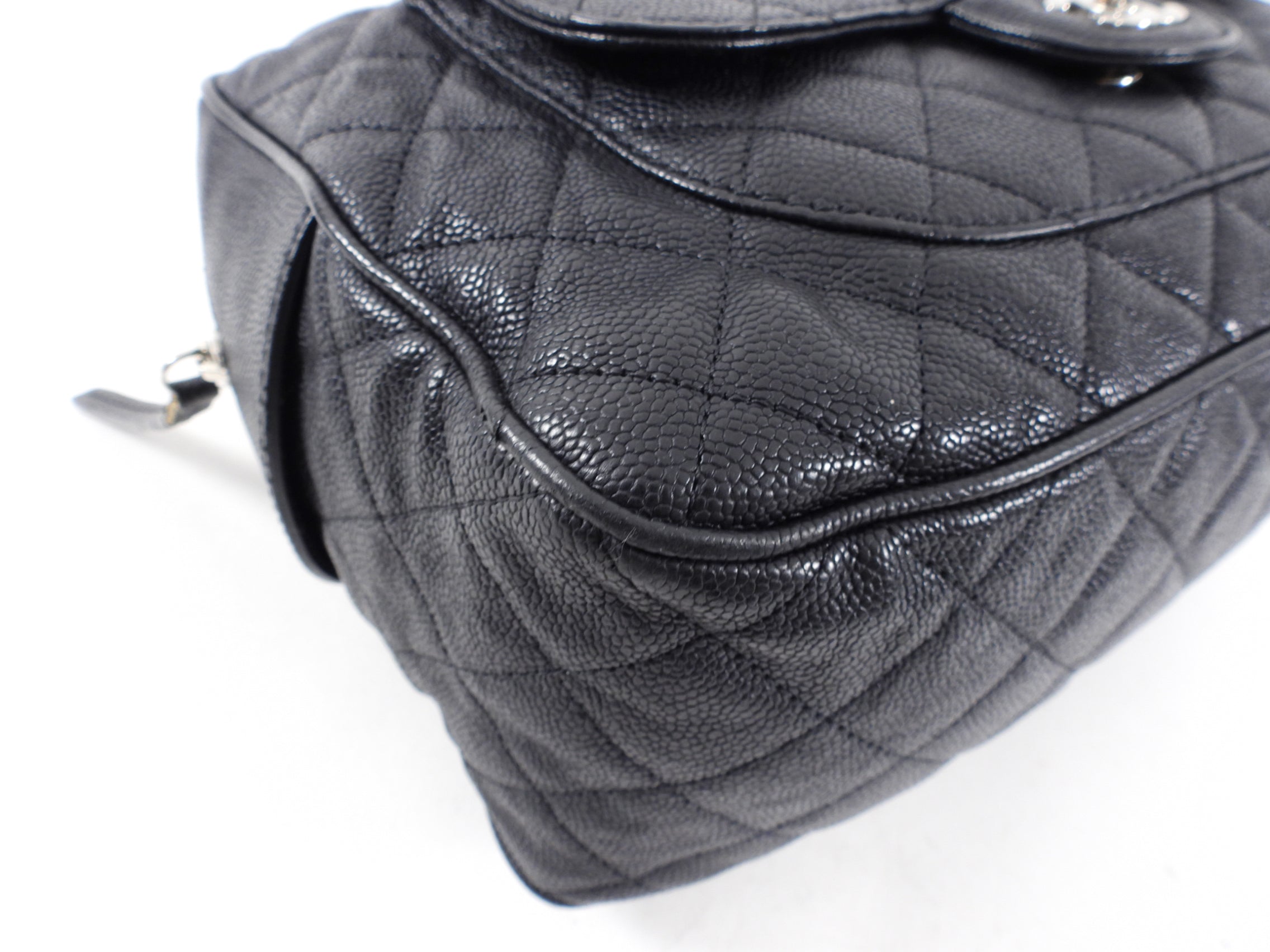 Chanel 13P Black Caviar Quilted Leather Paradoxal Camera Bag - Luxury Designer Crossbody Purse for Women, Perfect for Date Night & Evening Events
