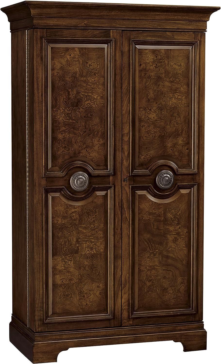 Howard Miller Moerner Valley Wine Cabinet & Bar in Hampton Cherry Finish - Stylish Home Bar Furniture for Wine Storage & Entertaining