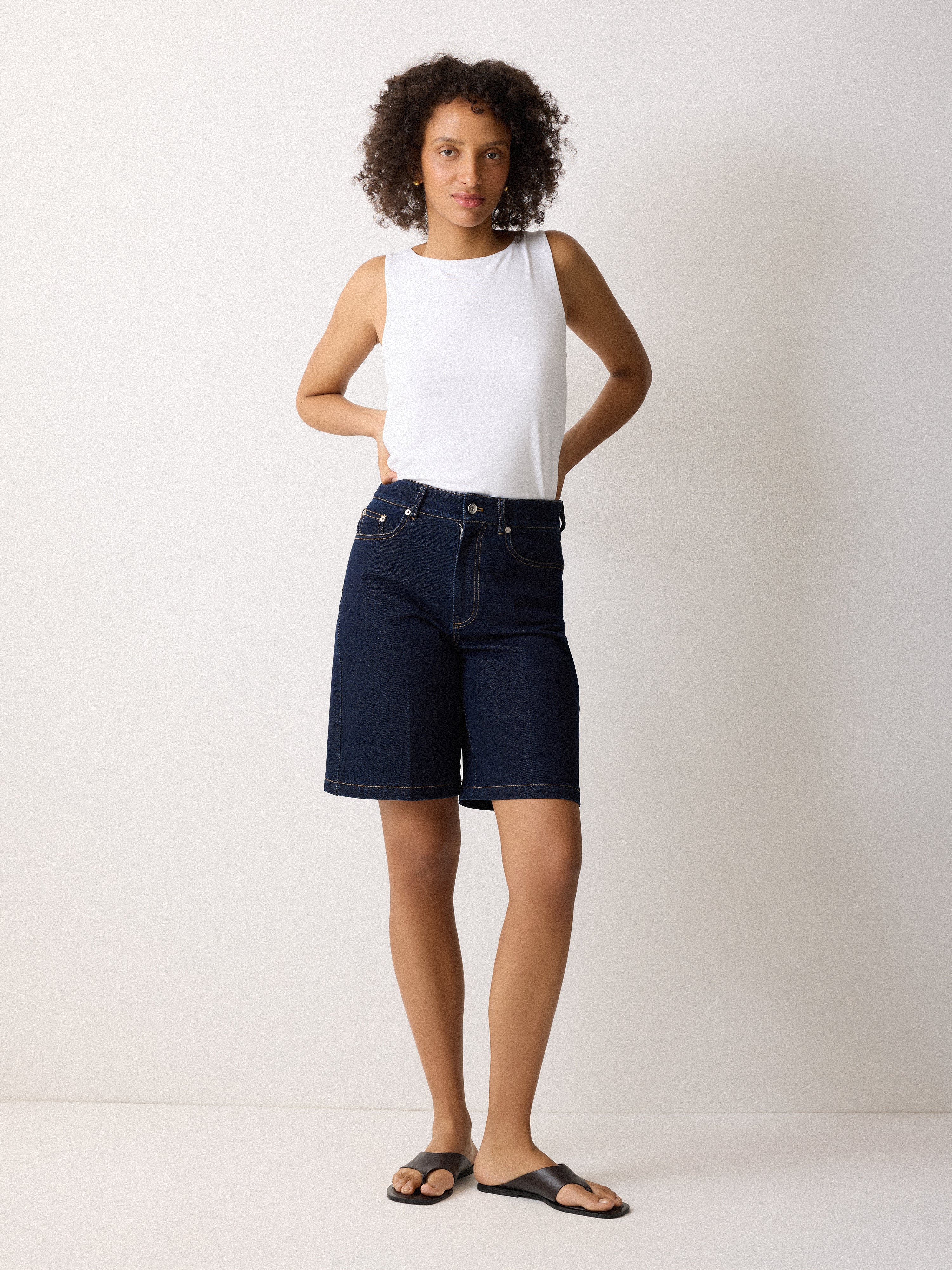 Slim Fit White Straight Neck Vest for Women - Casual & Layering Essential for Everyday Wear