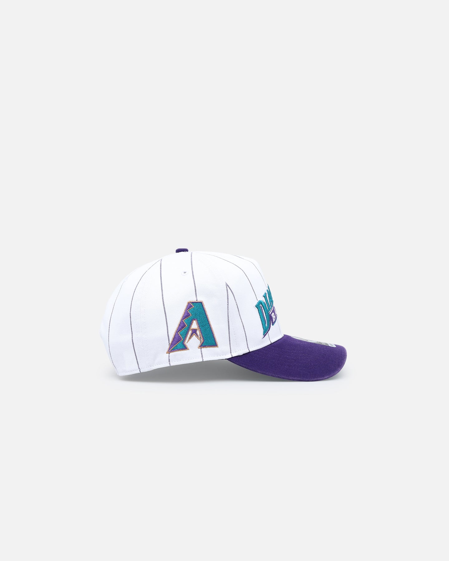 47 Brand Arizona Diamondbacks 'Double Header Pinstripe' Snapback Hat - Adjustable '47 Hitch Back Closure, White Baseball Cap for Men & Women - Perfect for Game Day, Sports Events & Casual Wear
