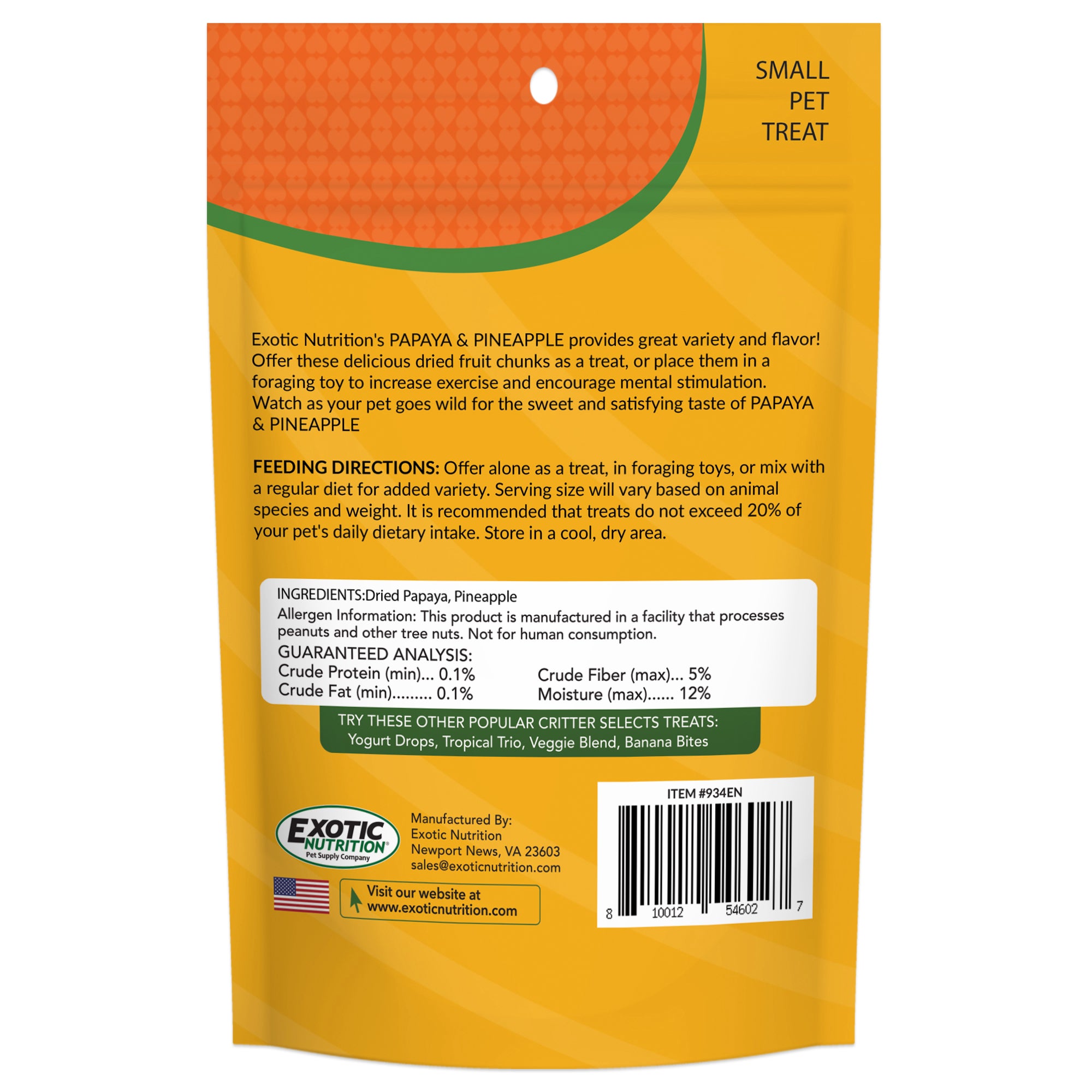 Organic Dried Papaya & Pineapple Snacks - Sweet & Tangy Tropical Fruit Treats for Kids & Adults - Perfect for Lunchboxes, Hiking, and Healthy On-the-Go Snacking