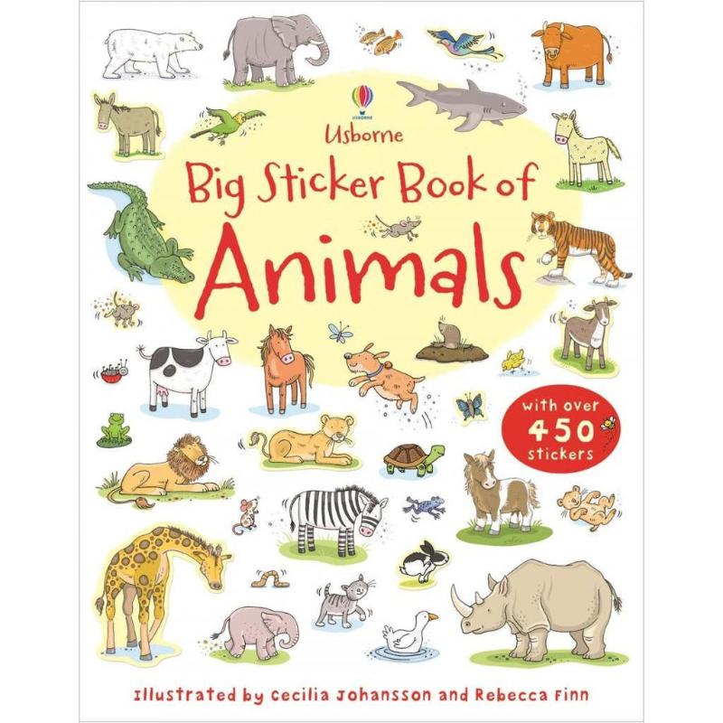 Big Sticker Book of Animals - 500+ Fun Animal Stickers for Kids, Perfect for Scrapbooking, DIY Crafts & Educational Activities