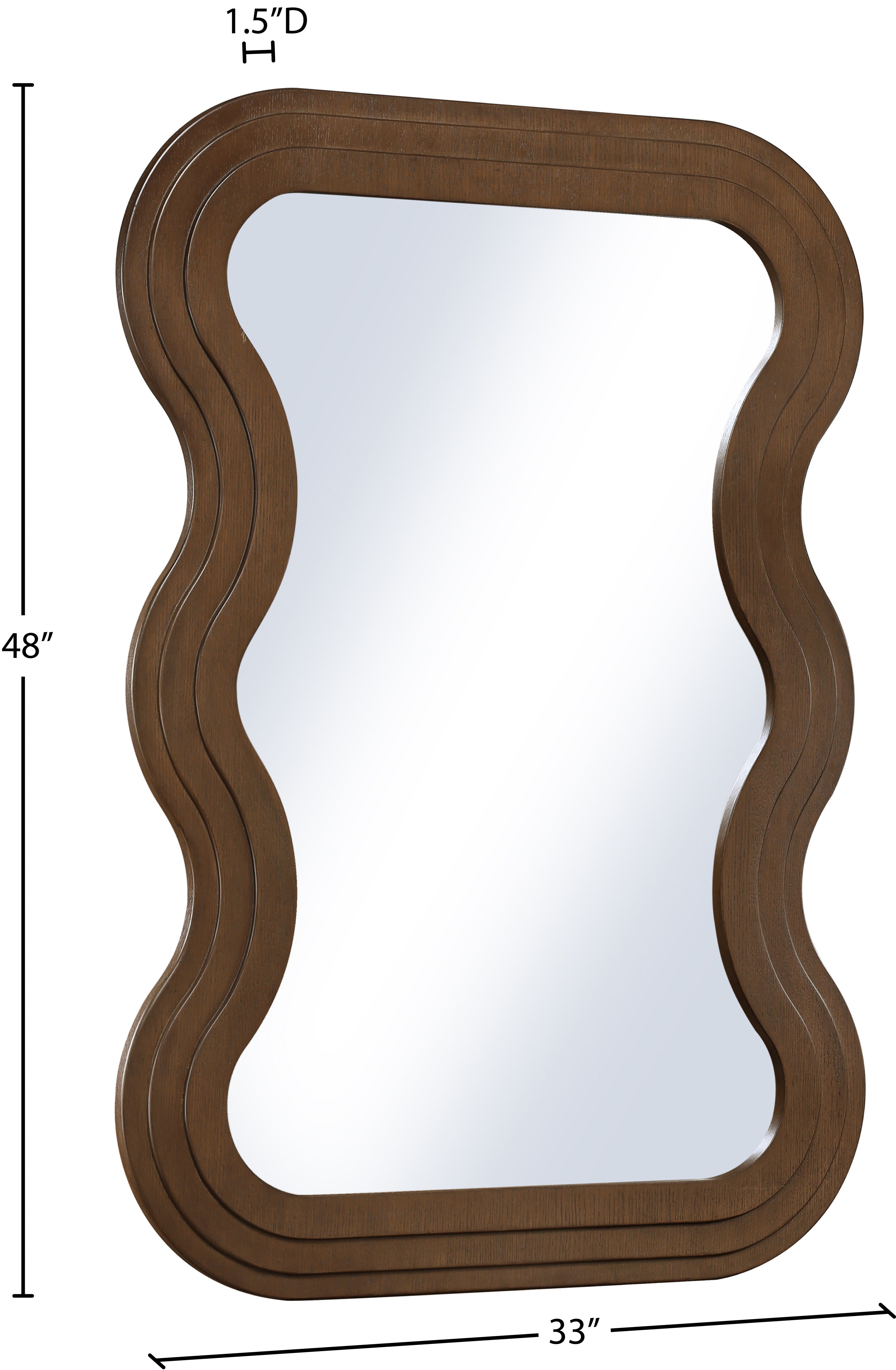 Bellagio Veneer Mirror - Elegant Wall Mirror for Living Room, Bedroom & Bathroom Decor | Stylish Home Accent for Modern & Classic Interiors