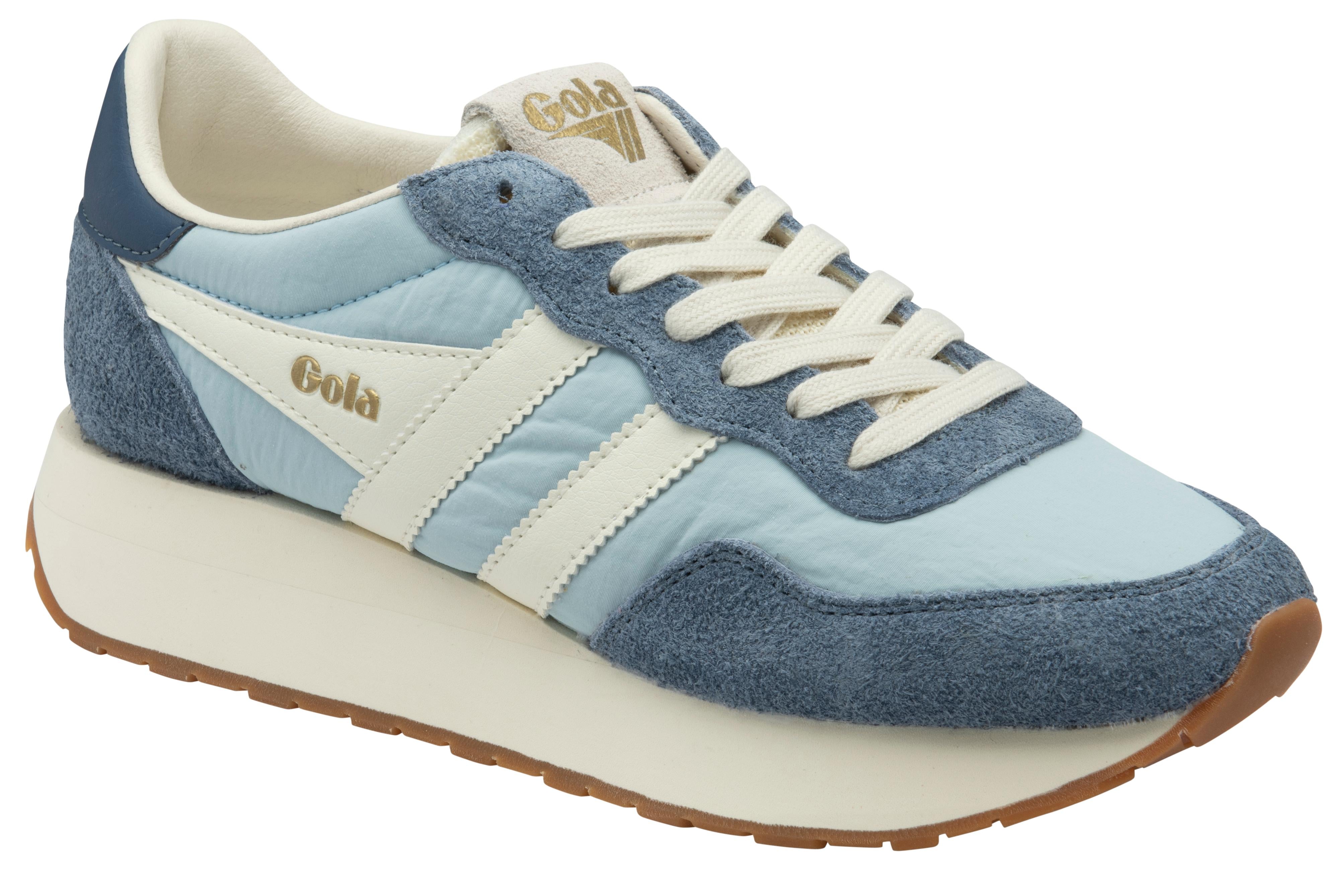 Gola Women's Arizona Blue Sneakers - Retro Running Shoes for Women - Comfortable Casual Walking Shoes - Perfect for Gym, Workout & Everyday Wear