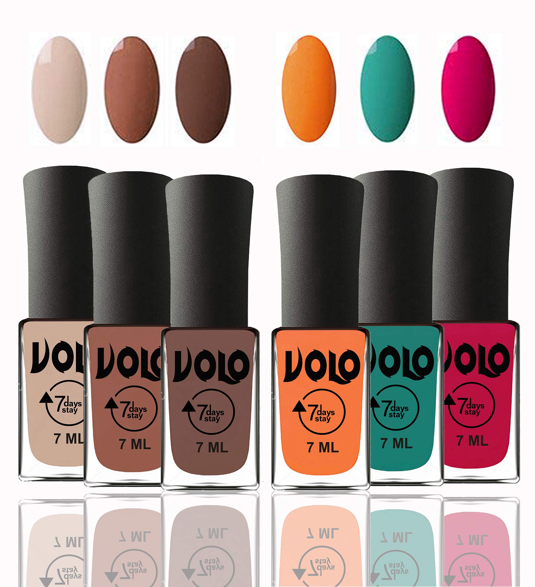 Volo 12 Colors Long Lasting Nail Polish Set for Women & Girls - Vibrant Multi-Color Nail Paints for Daily Wear, Parties & Special Occasions