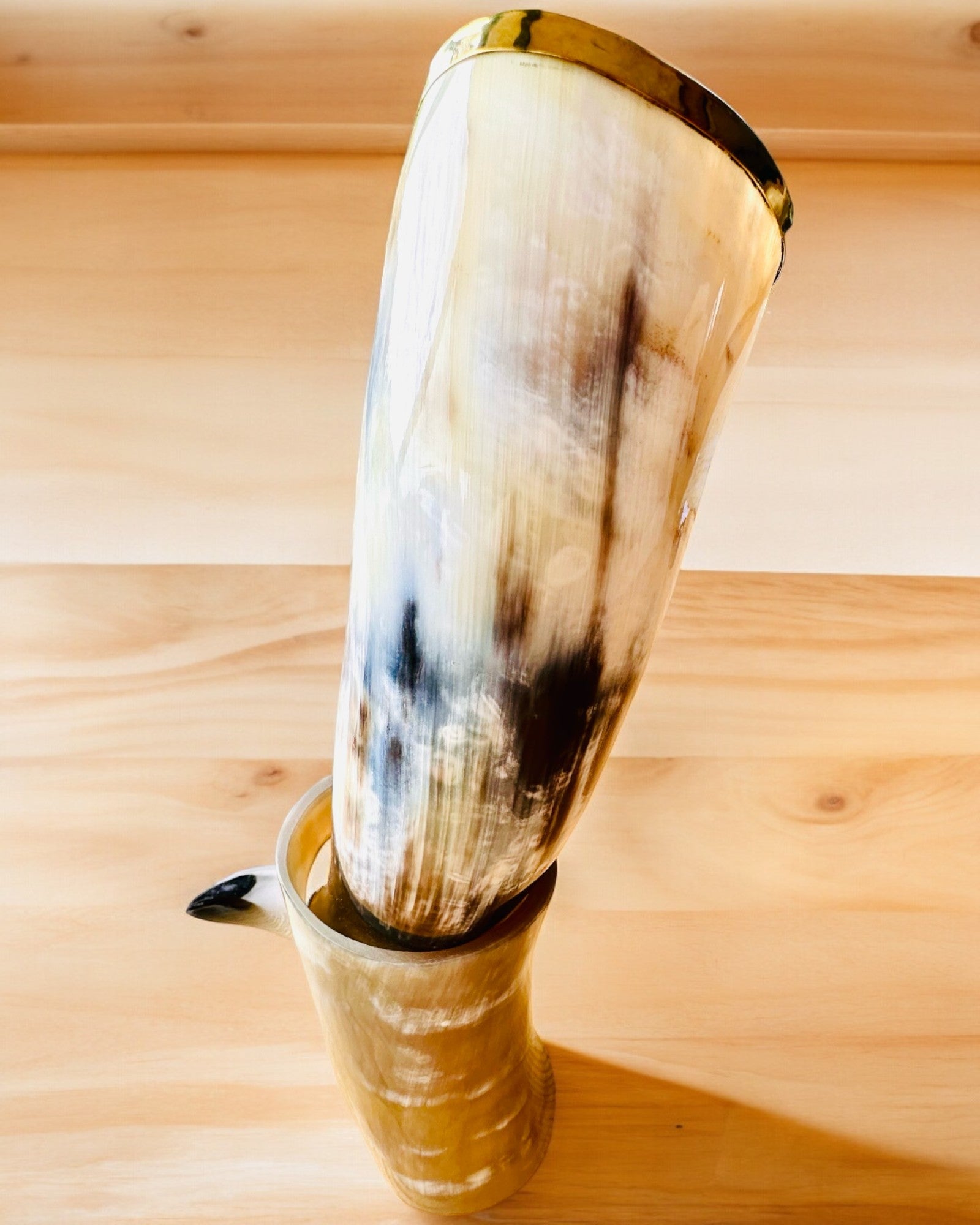 Amber-gray with Nordic engraving