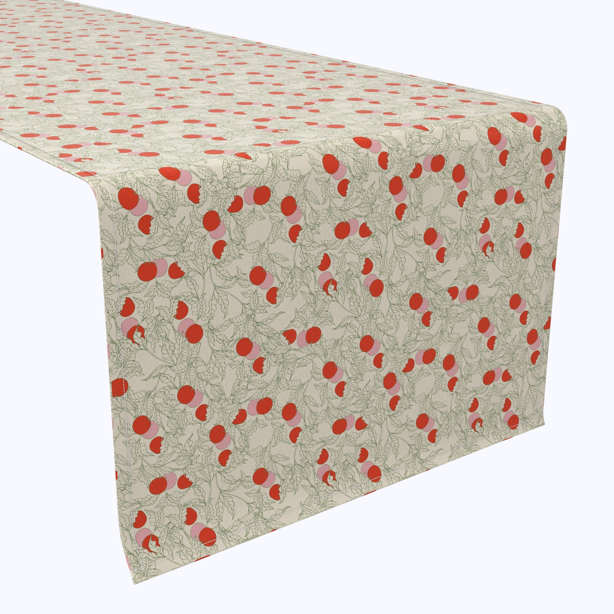 Floral Cotton Table Runner 41 Inches - Elegant Dining Table Decor for Weddings, Parties & Home Decor