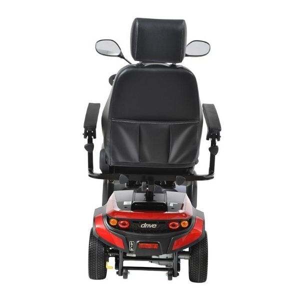 Drive Medical Ventura DLX Deluxe 4 Wheel Mobility Scooter - Lightweight Electric Scooter for Adults & Seniors - Indoor/Outdoor Use for Shopping, Travel & Daily Activities