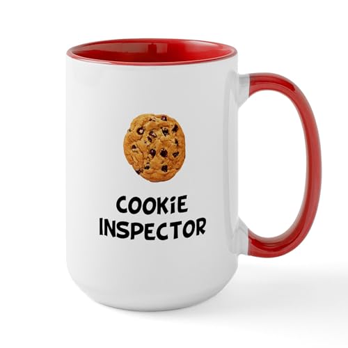 White/Red Inside - Cookie Inspector Black SOT Ceramic Mug