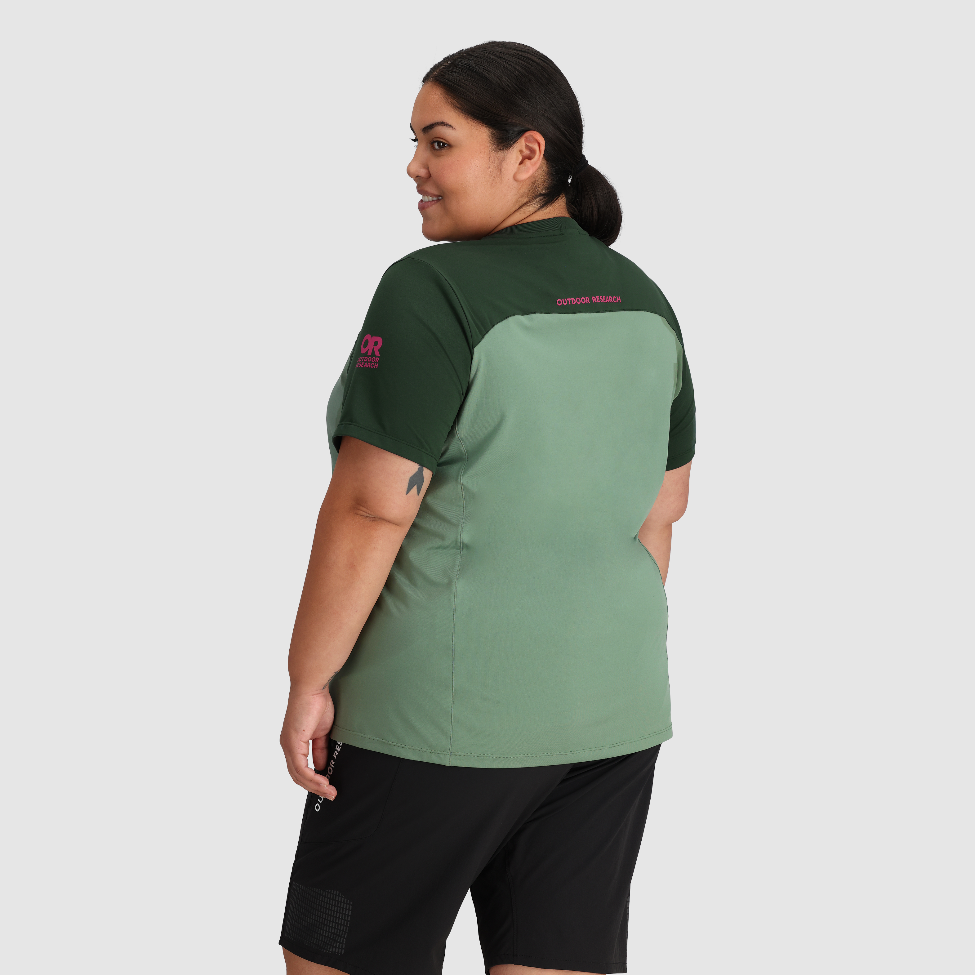 Women's Mountain Bike Short Sleeve Jersey - Breathable & Quick-Dry Cycling Shirt for MTB Trail Riding - Plus Size Activewear for Outdoor Adventures