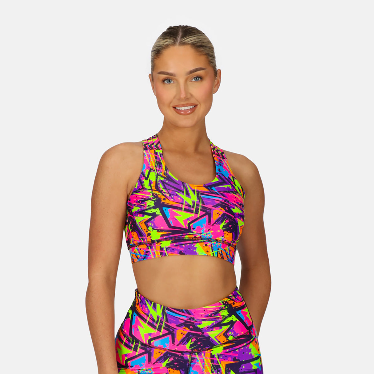 Trance Cross Back Sports Bra for Women - High Support Workout Bra for Yoga, Running & Gym - Breathable & Comfortable Activewear