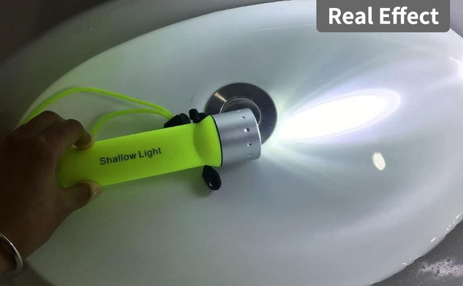 180LM Waterproof LED Dive Light - Submersible Flashlight for Underwater Diving, Snorkeling & Outdoor Adventures - Perfect for Night Fishing, Camping & Emergency Use