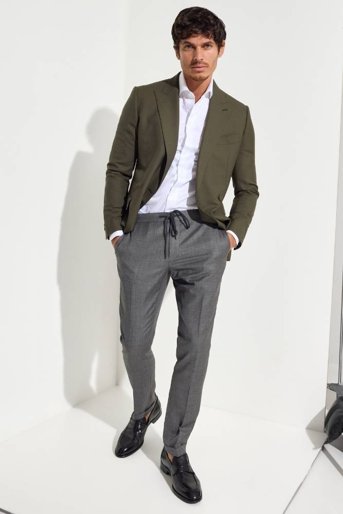 Blair Wool Trousers for Men - Classic Grey Dress Pants for Office & Business Casual Wear | Comfortable & Stylish Work Pants