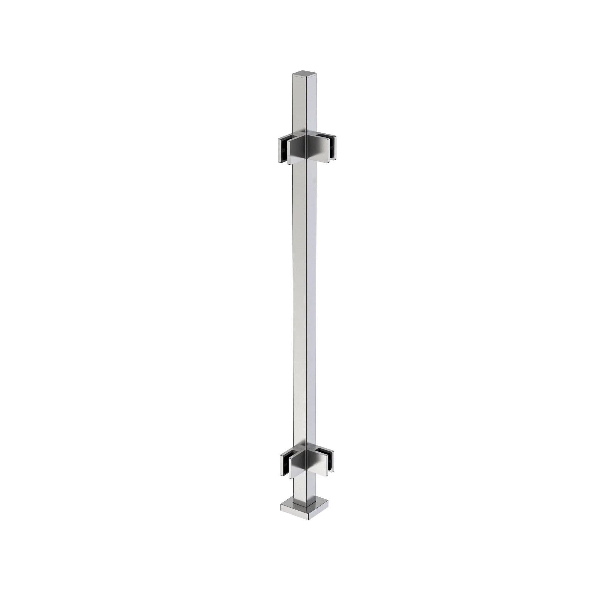 Stainless Steel 316 Heavy Duty Glass Railing Post - 42