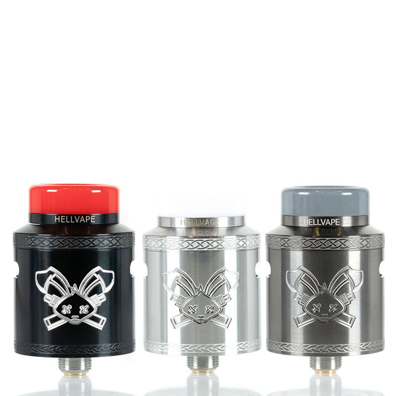 Hellvape Dead Rabbit V2 RDA 24mm Rebuildable Dripping Atomizer - Best for Cloud Chasing & Flavorful Vaping at Home or Outdoors