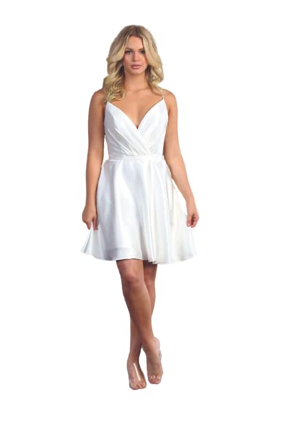 Elegant Short A-Line Cocktail Dress for Women - Perfect for Parties, Weddings & Night Out | Flattering Fit & Comfortable Fabric