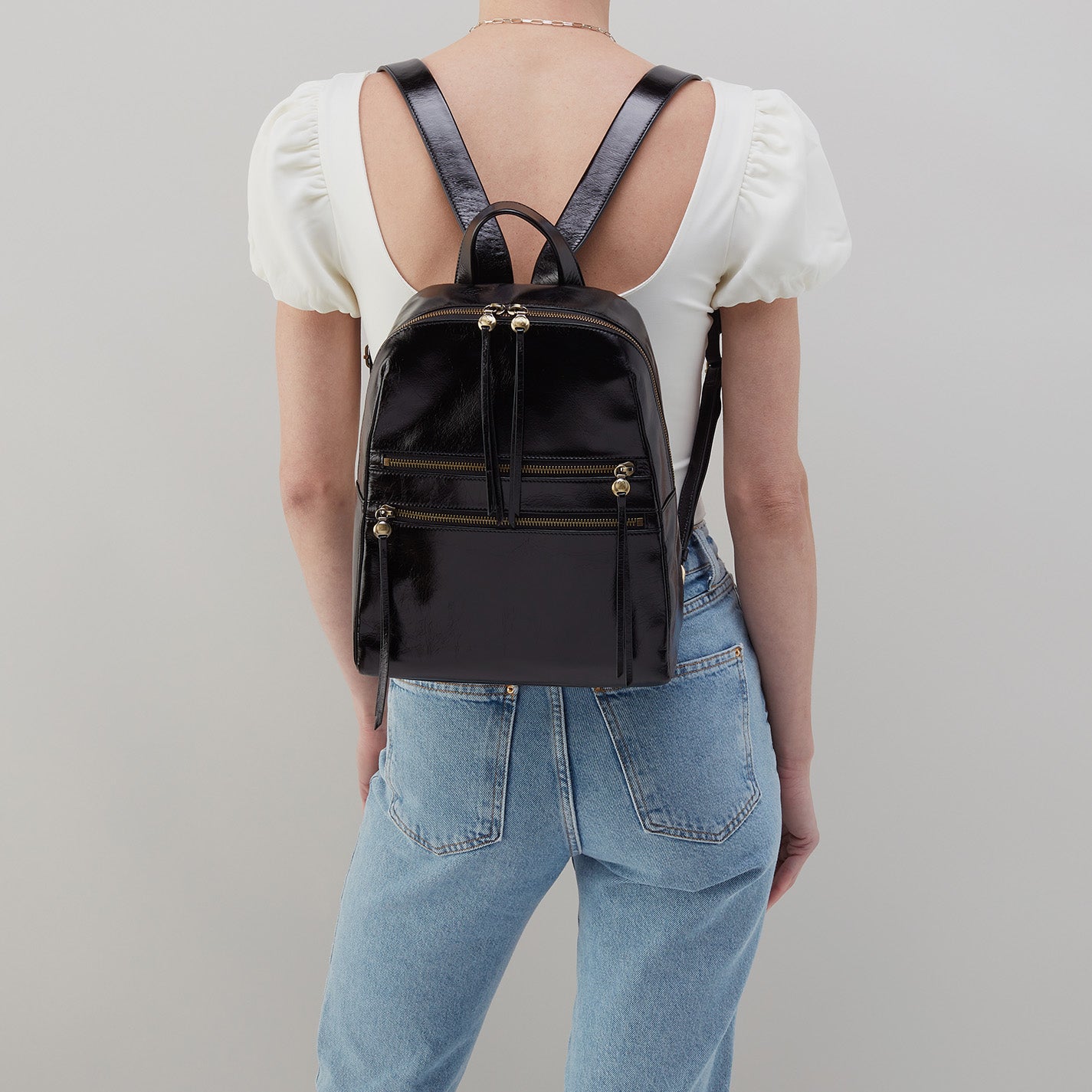 Premium Billie Leather Backpack for Women & Men - Stylish & Durable Polished Sand Leather - Perfect for Travel, Work & Daily Commute