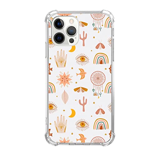 Boho Rainbow Sun and Moon