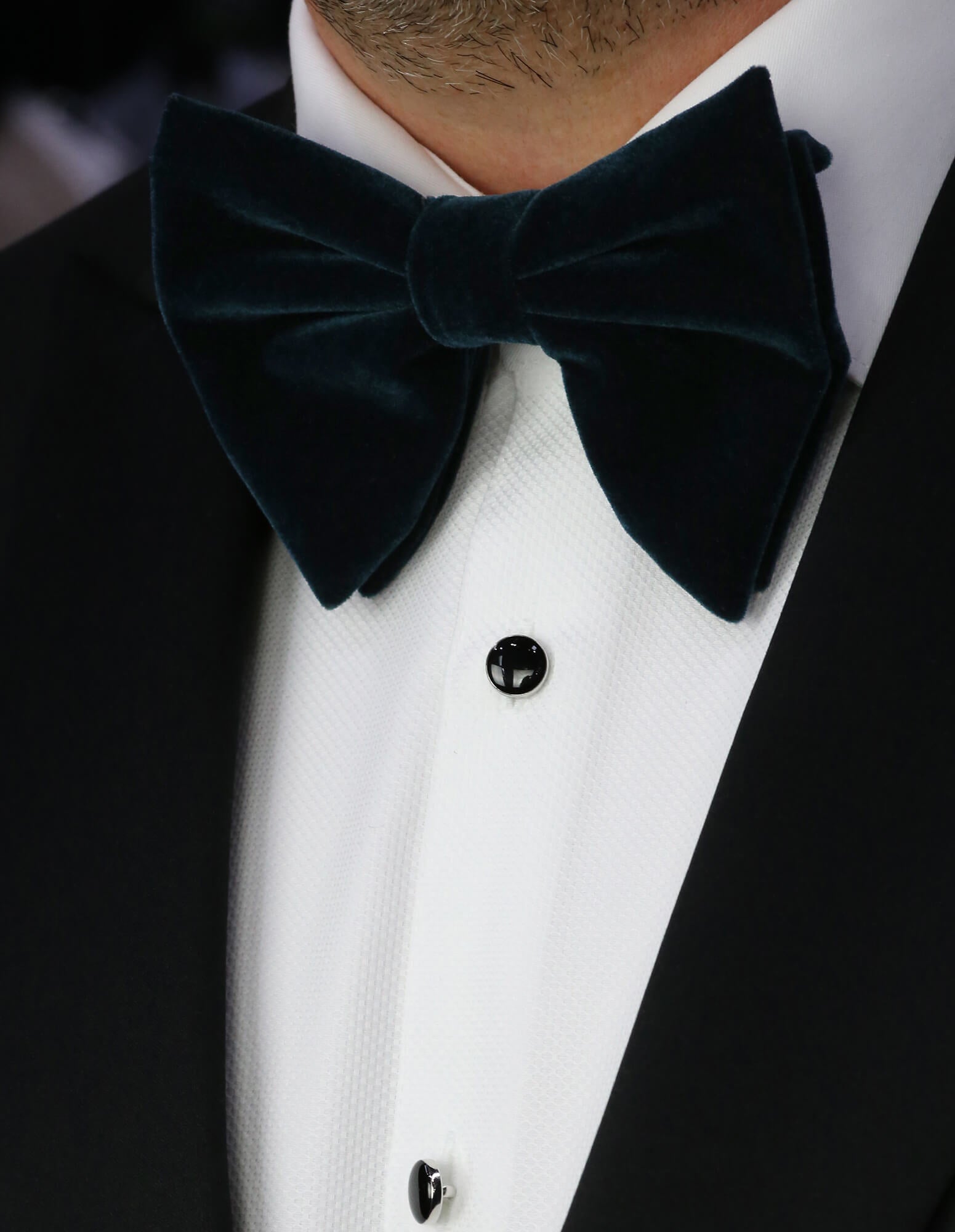 DÉCLIC Floppy Velvet Bow Tie for Men - Petrol Blue Adjustable Necktie for Weddings, Parties & Formal Events