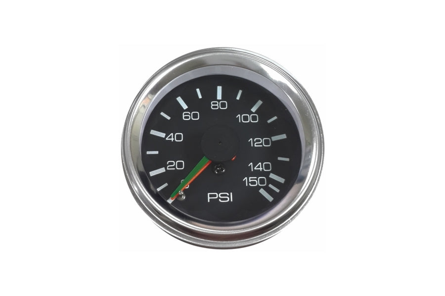 Bulldog Winch 0-150 PSI Air Pressure Gauge - 2 Inch Analog Mechanical Gauge for Trucks, Trailers & Off-Road Vehicles | Heavy Duty Tire & Air Compressor Monitoring