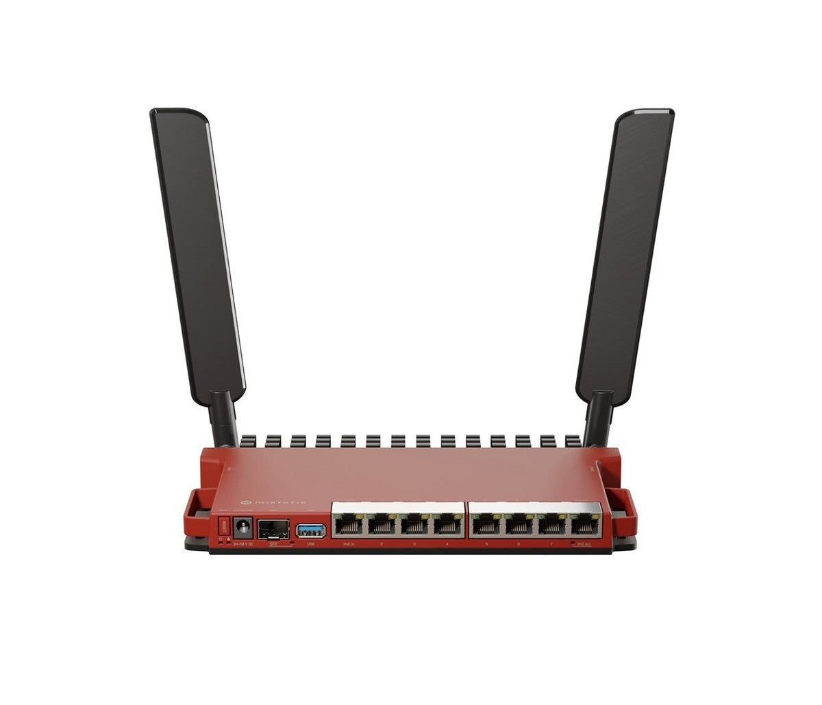Mikrotik L009UiGS 2HaxD IN Wireless Router - Gigabit Ethernet, Single Band (2.4GHz), Red - High-Speed Home & Office WiFi Networking Solution