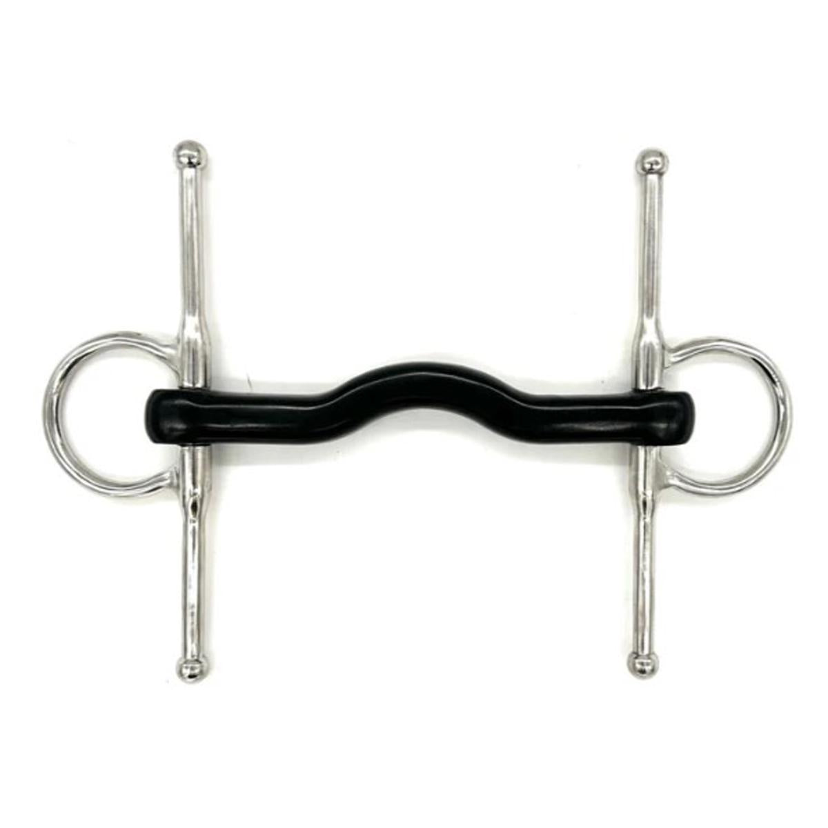 AJR Vulcanite Port Full Cheek Bit - Comfortable Horse Training Bit for Dressage & Jumping - Perfect for English Riding & Show Horses
