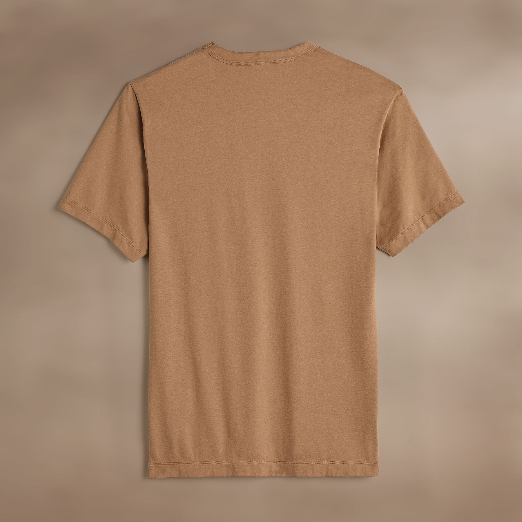 Premium Heavyweight Luxe Jersey Crew Neck T-Shirt for Men - Soft & Comfortable Camel Color - Perfect for Casual Wear, Layering & Everyday Outfits