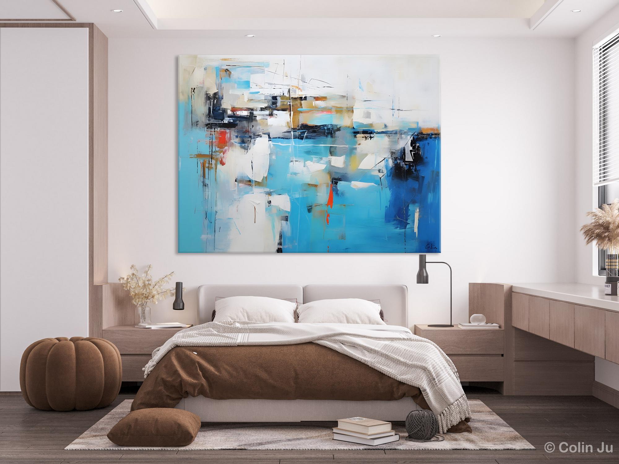 Hand Painted Abstract Acrylic Wall Art - Modern Contemporary Original Painting for Living Room & Dining Room Decor - Perfect for Home, Office, and Gift Giving
