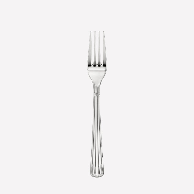 Christofle Osiris Stainless Steel Dinner Fork Set - Elegant Flatware for Fine Dining, Wedding Registry & Formal Table Settings