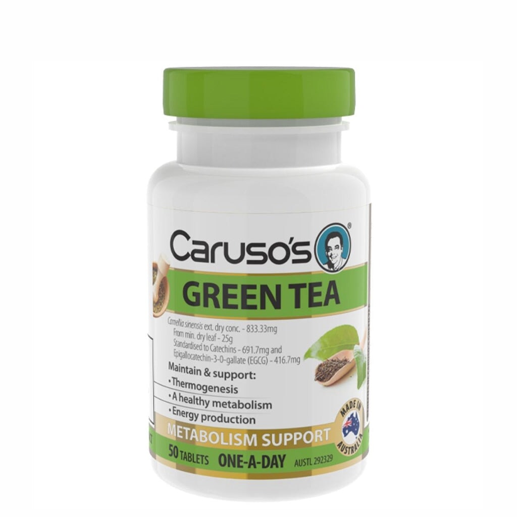 Caruso's Premium Green Tea Supplement - Daily Antioxidant Boost for Energy & Wellness | Supports Metabolism & Immune Health | Perfect for Morning Routine or Workout Recovery