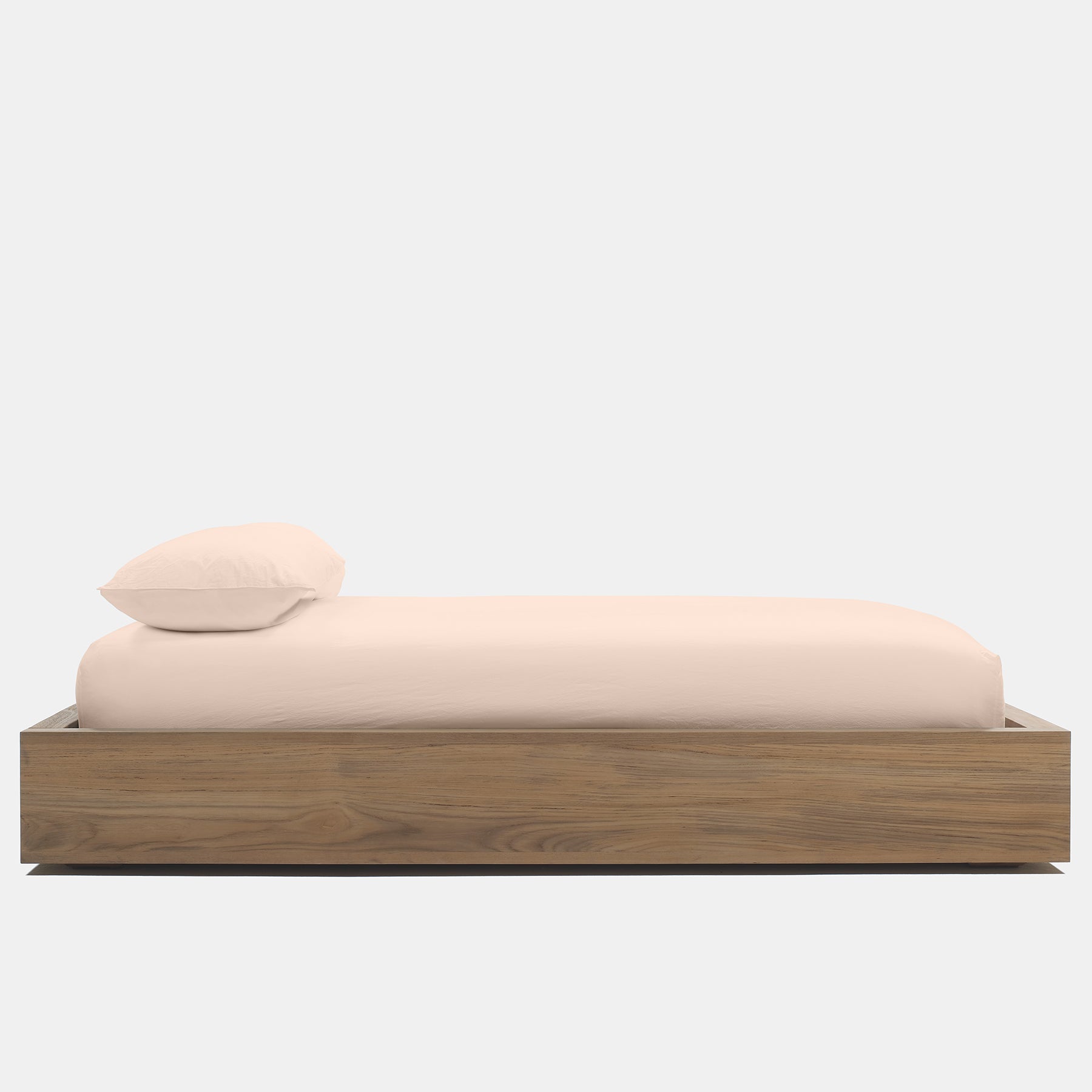Premium 100% Cotton Percale Fitted Sheet - Queen Size, Soft & Breathable Blush Pink Bedding - Perfect for Luxury Hotels, Guest Rooms & Master Bedroom Decor