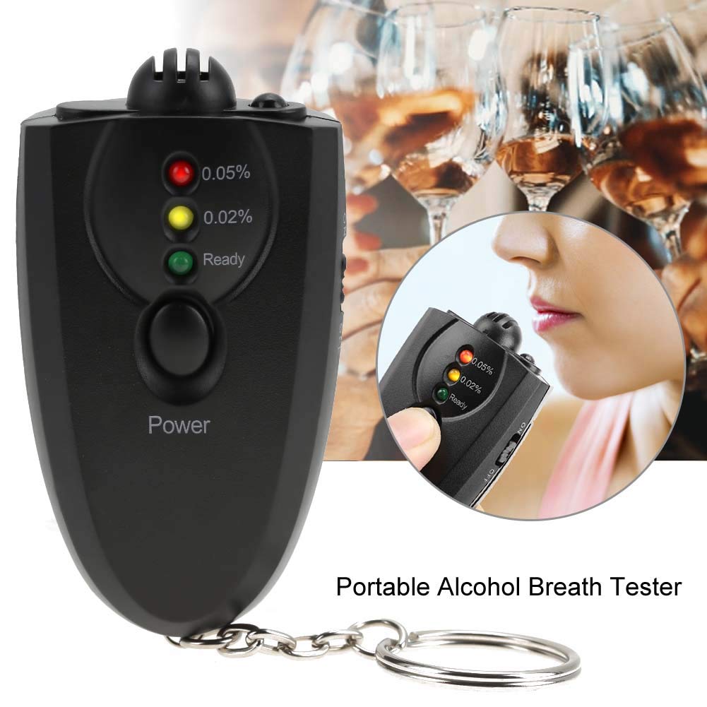 Professional Keychain Breathalyzer - High Accuracy Portable Alcohol Tester with LED Display | Perfect for Personal Safety, Workplace Testing & Nightlife Scenes