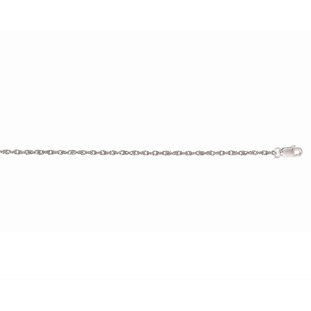 14K Gold .85mm Machine Rope Chain Necklace - Durable Carded Jewelry for Men & Women - Perfect for Everyday Wear, Gifts & Special Occasions