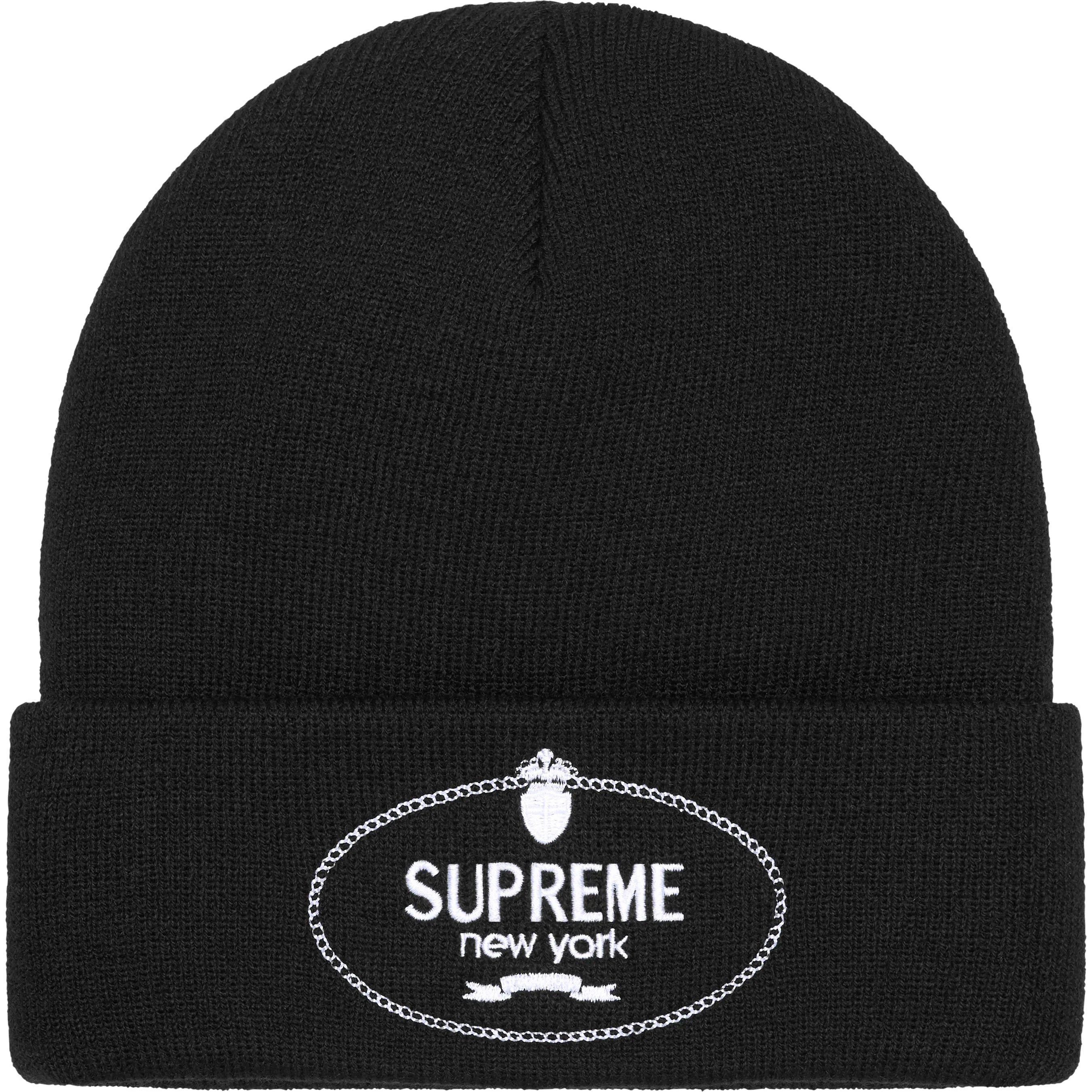 Supreme Crest Beanie - Black Winter Hat for Men & Women - Warm Knit Skull Cap for Cold Weather, Outdoor Activities & Streetwear Fashion